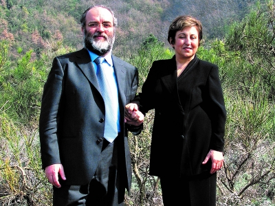 Michele Capasso e Shirine Ebadi